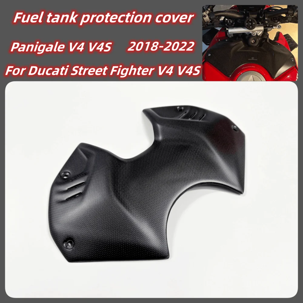 

For Ducati Panigale Streetfighter V4 V4S 2018-2022 Tuning Motorcycles Carbon Fiber Front Fuel Tank Cover Battery Cover