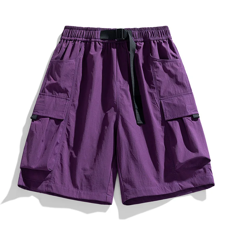 

Fashion, tooling purple shorts men's summer, casual five-point pants JDFS-DK-26K-006