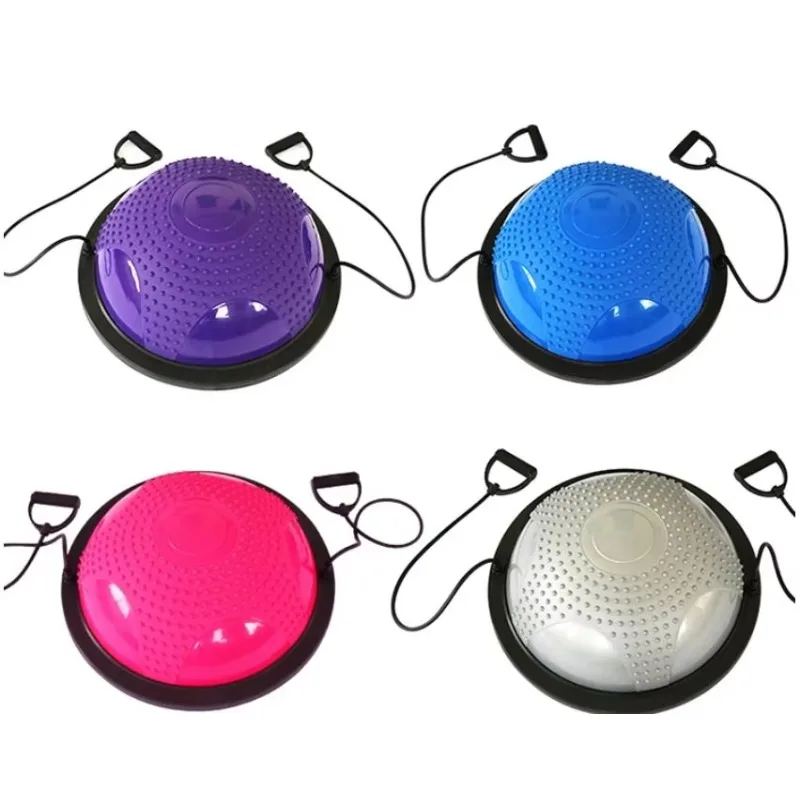 

Fitness Exercise Thick Balance logo Sports Half Pvc Yoga Ball Newly