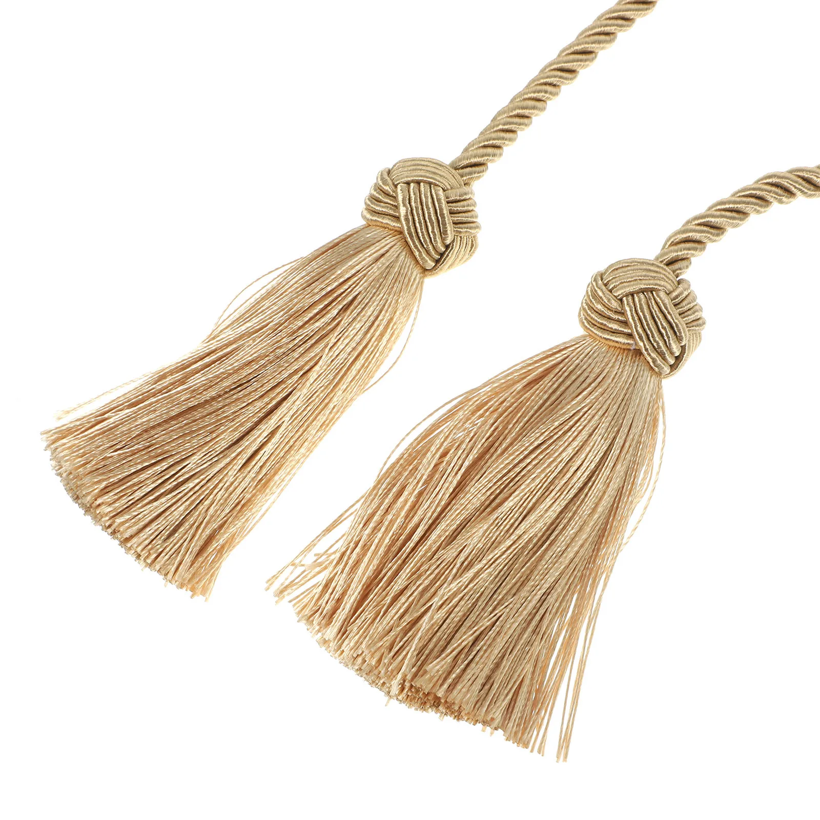 

1 Pair Macrame Curtain Tiebacks Cotton Rope Design Decorative Holdbacks For Living Room Bedroom Kitchen Home Decor