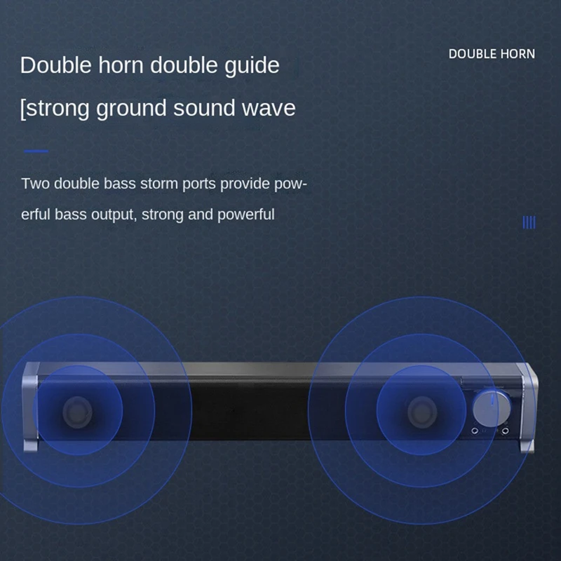 컴퓨터 스피커 스테레오 USB 전원 블루투스 사운드 바, 보조 멀티미디어 스피커, PC 노트북 데스크탑 스피커, 3.5mm