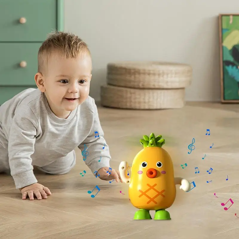 Giocattoli da ballo per bambini Giocattolo da canto a forma di frutta con luci Giocattoli decorativi per l'apprendimento Giocattoli educativi per ornamenti altalena con costruito