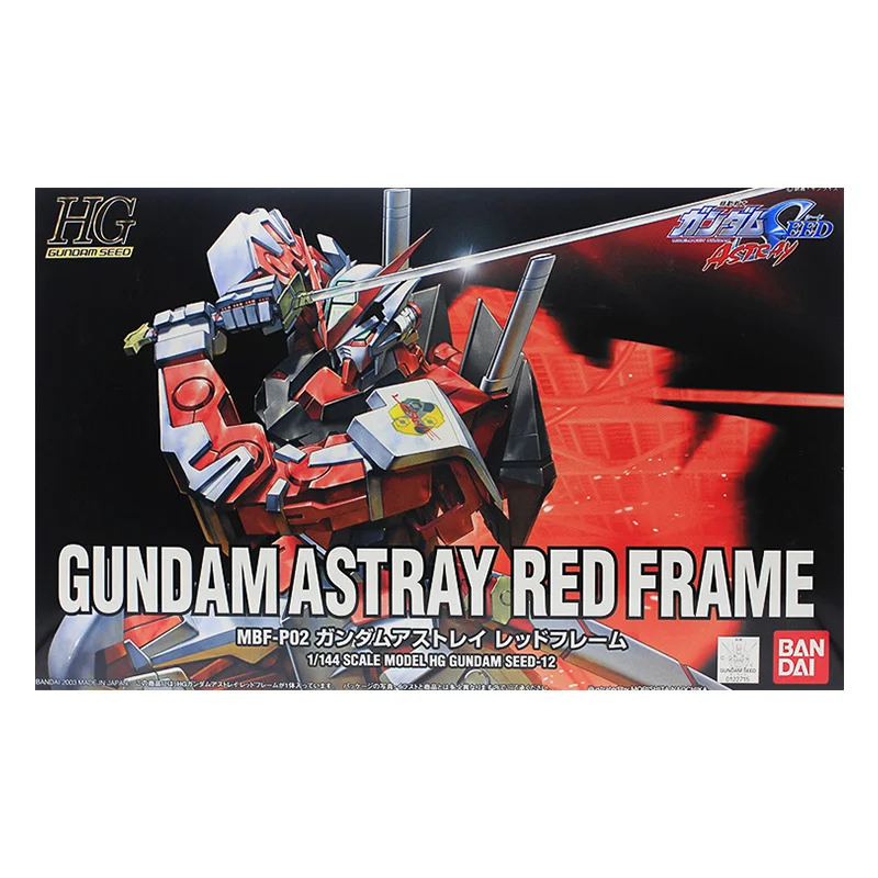 Bandai Genuine Gundam Model Kit Anime Figure HG Astray Red Frame Collection Gunpla Model Anime Action Figure Toys for Children