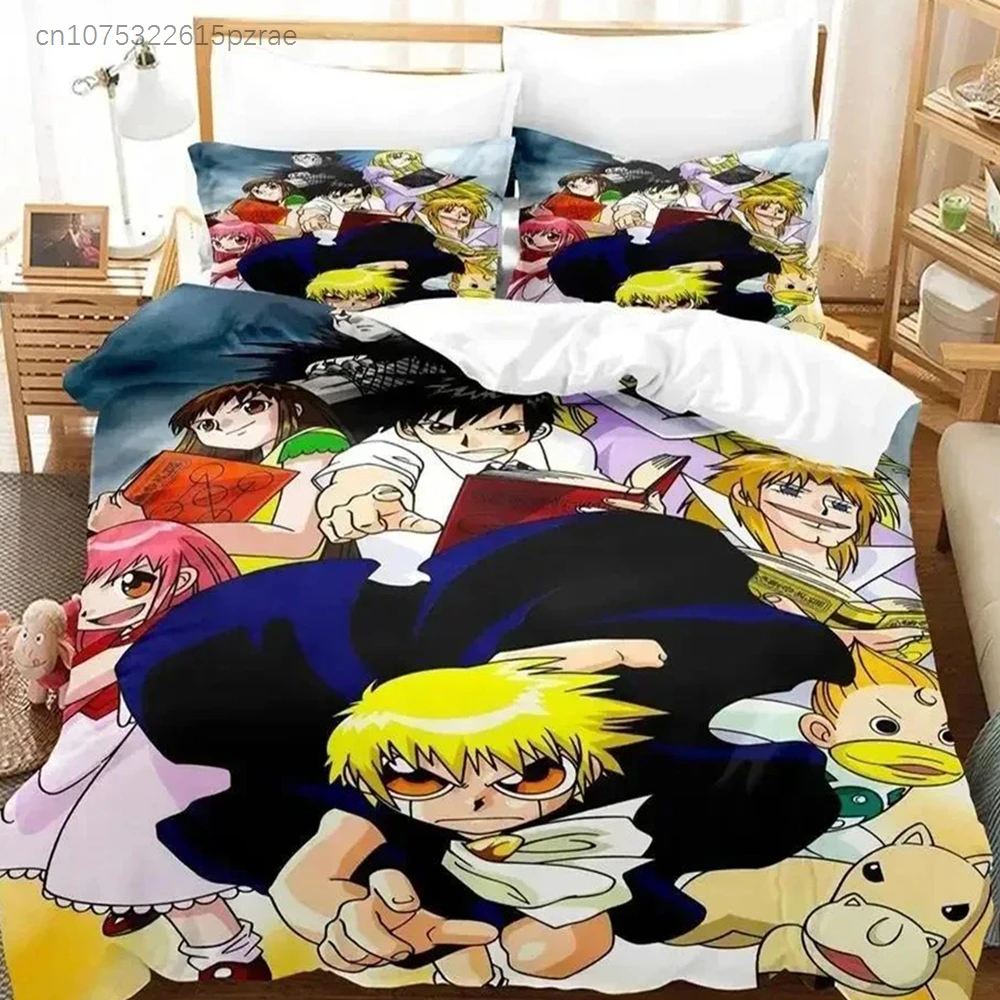 3D Print Anime Zatch Bell! Bedding Set Printed Bed Set With Pillowcase Bed Duvet Cover Soft Queen King Size Bedclothes Home
