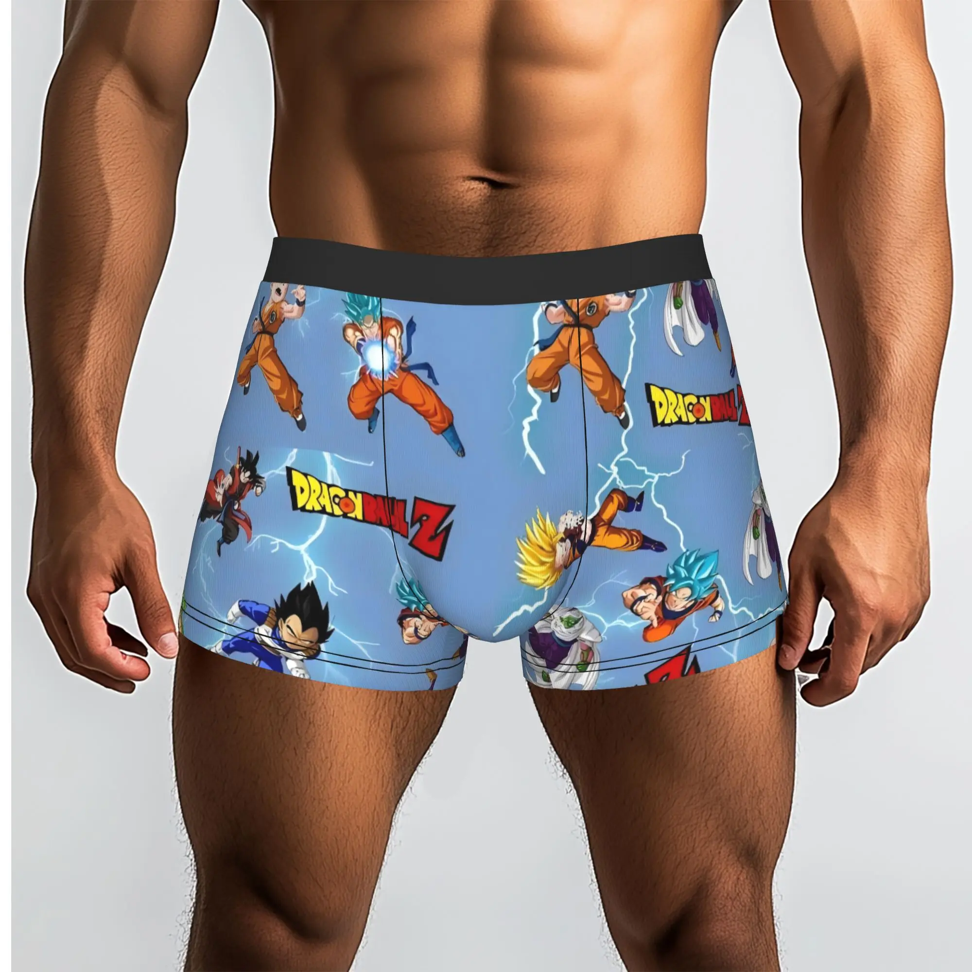 Dragon Ball Z Characters Pattern Dragon Ball Underpants Homme Panties Men's Underwear Comfortable Shorts Boxer Briefs