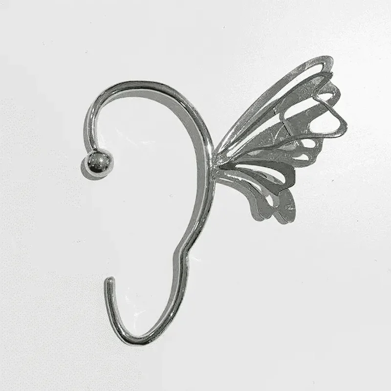 2024 New Butterfly Ear Clip Cyberpunk Style Copper Alloy For Men And Women Jewelry Party Gifts