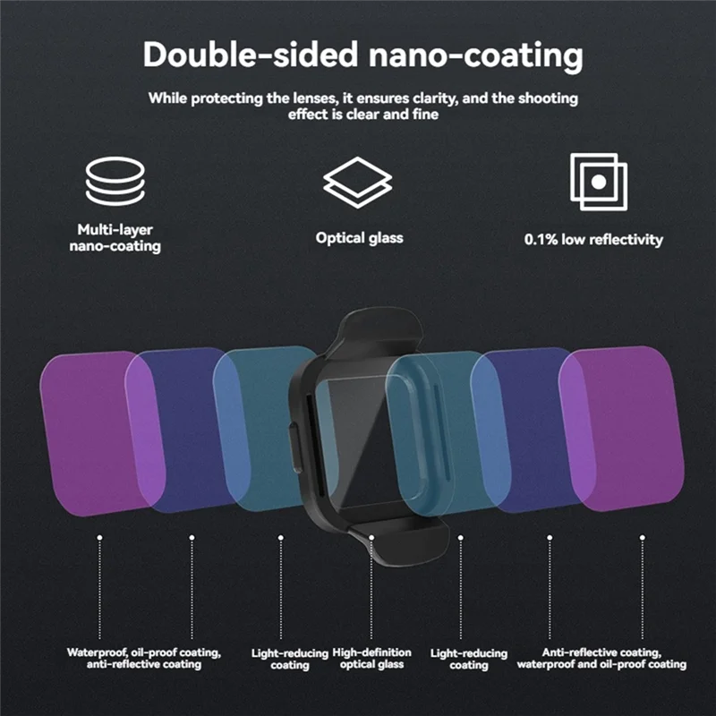 DJI 플립 스냅온 HD 광학 유리 중성 밀도 렌즈 필터용 ABKQ 편광 ND 필터 키트, 향상된 항공 촬영