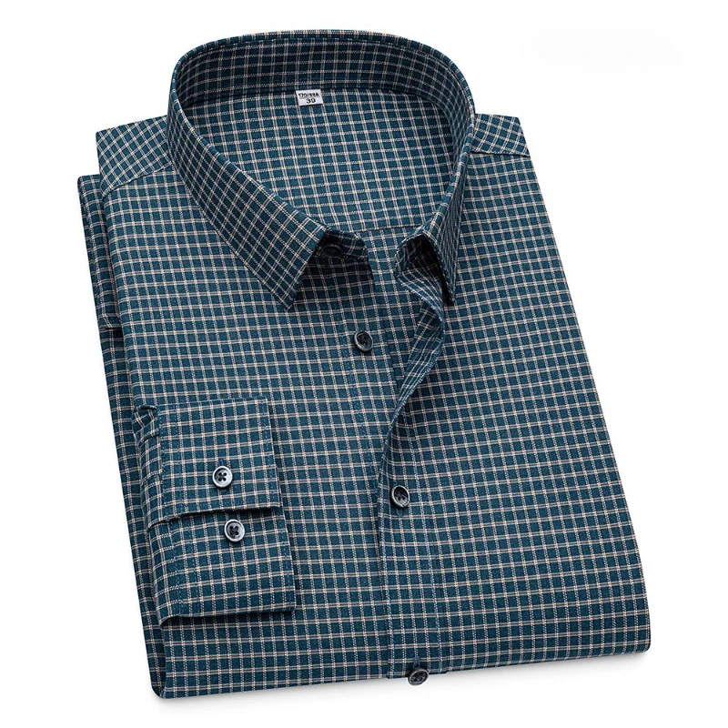 Easy Care 4XL Bamboo Fiber Work White Shirt Men's Long Sleeve Casual Anti-Wrinkle Men Shirt Long Sleeve Slim Fit Camisa Social