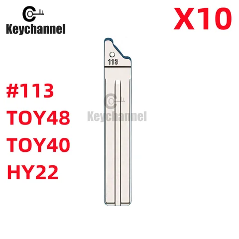 10 шт./лот 113 # KEYDIY Универсальные пульты дистанционного управления флип-лезвие для KD дистанционного TOY40 Toy48FH IX35 Verna для 2016 - 2018 Toyota флип-ключ лезвие