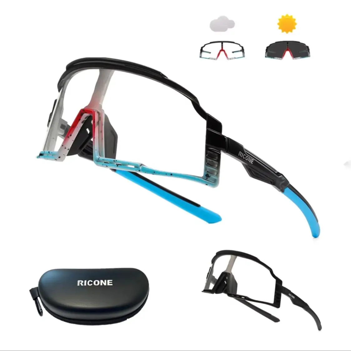Photochromic Cycling Sunglasses Glasses Outdoor Goggle Men Women Sport Fishing Eyewear Goggles Baseball Bicycle Eyeglasses