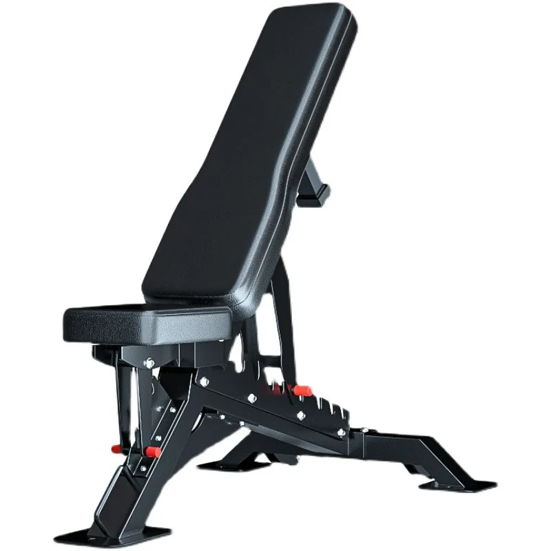 Commercial High-End Weight Bench 2.5mm Tube Thickness Sturdy 34kg Build Adjustable Angles for Gym Studio Strength Training