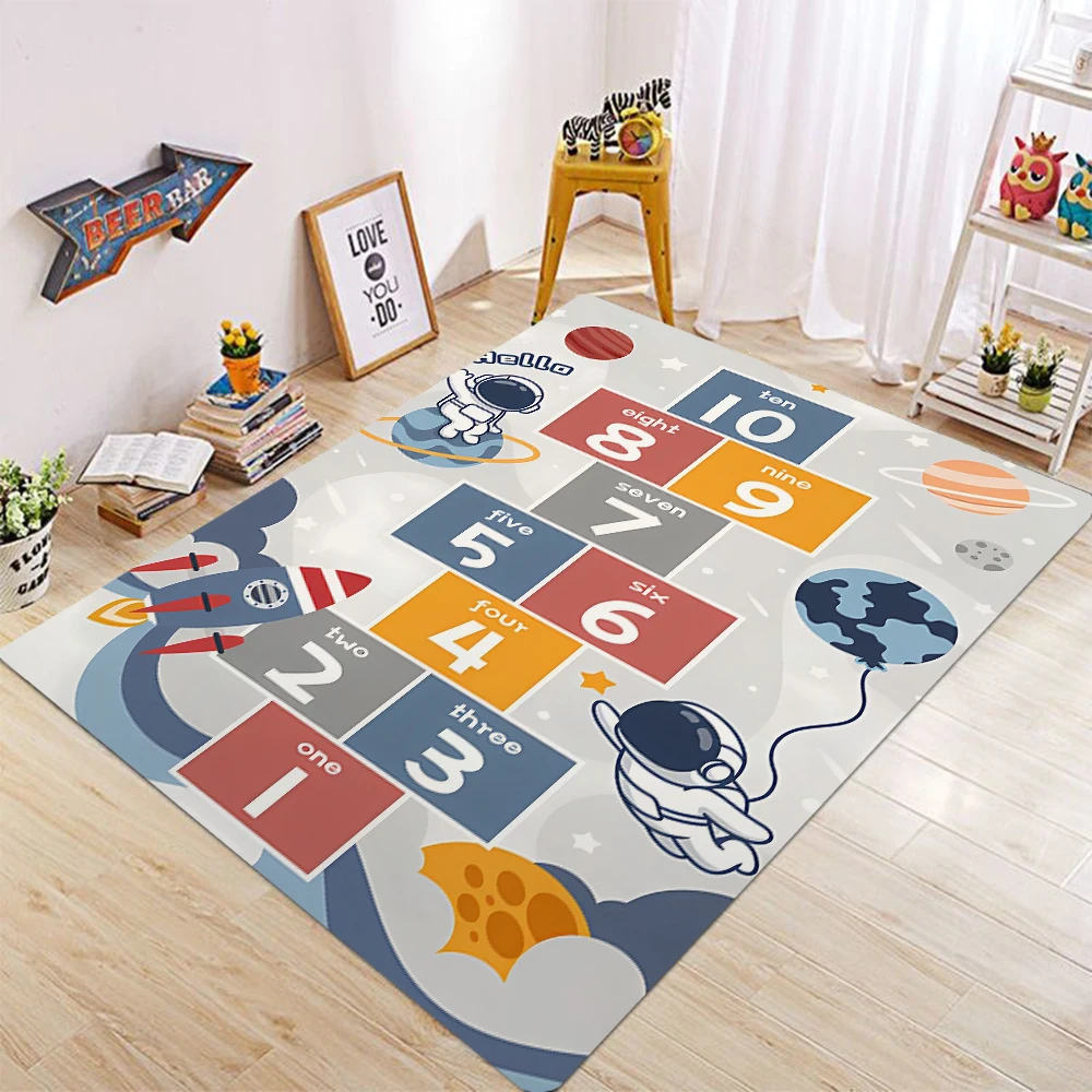 Car Play Mat for Boys and Girls Highway City Traffic-Themed Rugs for Kids Toy Cars Kids Rugs for Playroom Non-Slip Kids Play Rug