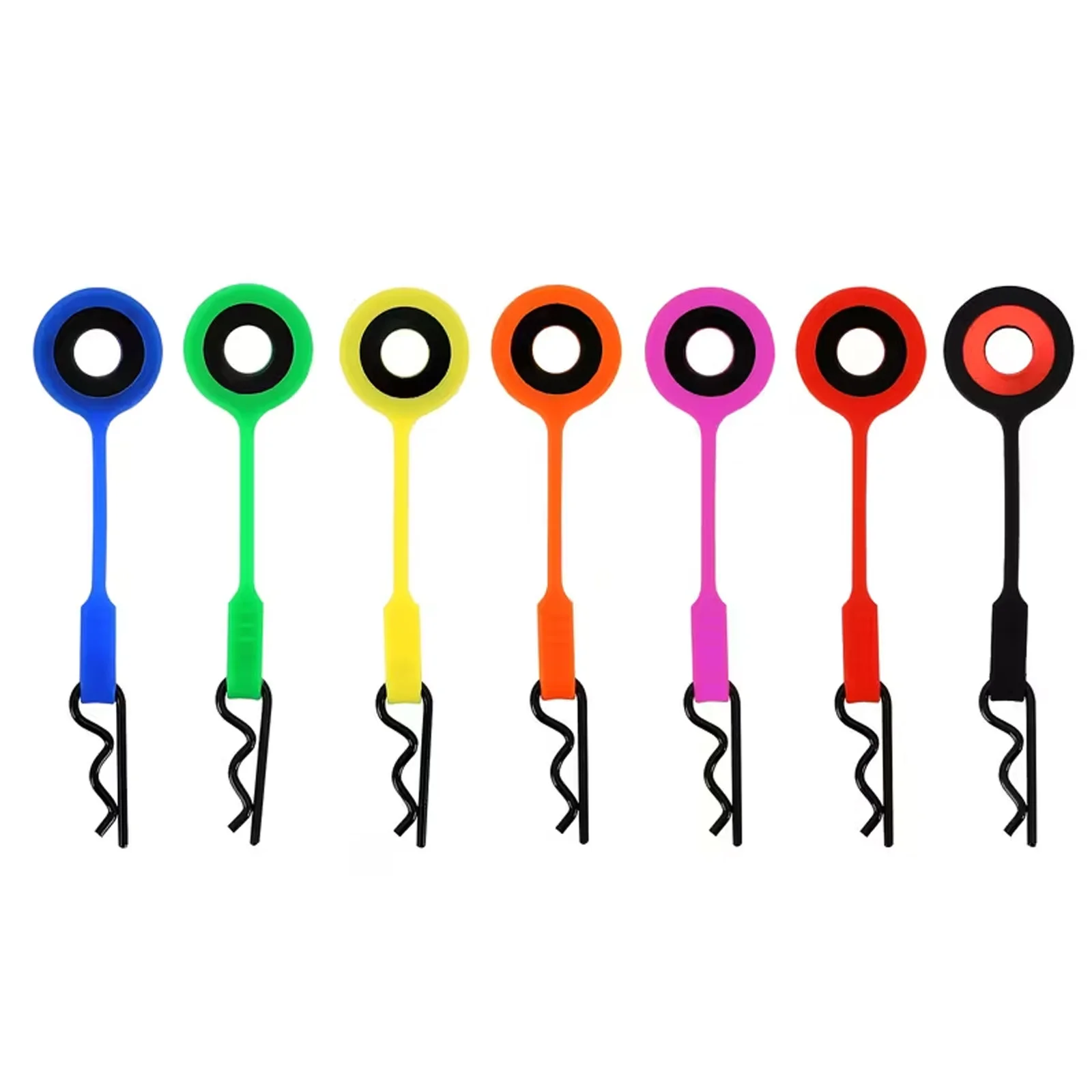RC Body Clips Pins with Silicone Pull Tabs, Easy Removal Body Shell Retainer for 1/8 1/10 1/12 Scale RC Car Truck Buggy Crawler