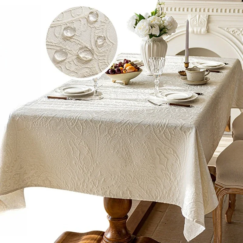 New Table Mats Pearlescent Jacquard Waterproof Wear Resistance Environmentally Friendly Healthy Placemat for Home Use Tablecloth