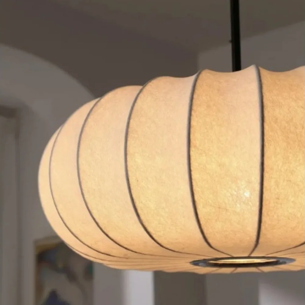 JOYINLED 30/40/50 سنتيمتر اليابانية قلادة ضوء وابي سابي الحرير عاكس الضوء الطبيعية الحديثة الثريا لغرفة المعيشة ، غرفة نوم ، غرفة الشاي #5