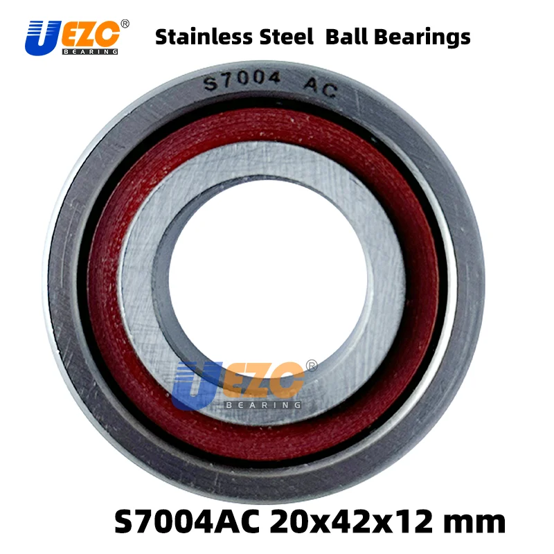 

S7004 AC stainless steel angular contact ball bearing S7004 20x42x12mm
