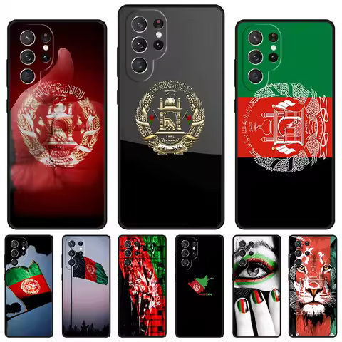 Afghan Afghanistan Flag Banner phone case For Samsung Galaxy S24 S23 S22 Ultra Note 10 20 Plus S8 S9 S10 S20 S21 FE Cover