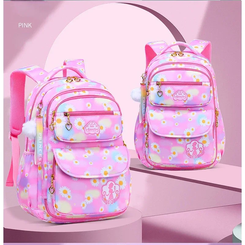 Cute Girls School Bag Refrigerator Door Design Children's Campus Backpack 6-12 Years Old Student Waterproof Backpack