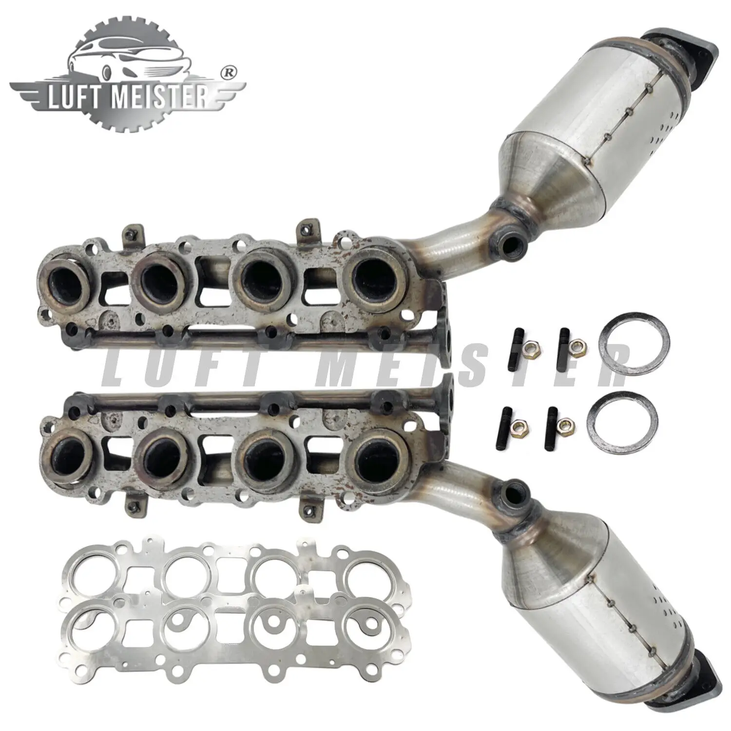 2pcs Catalytic Converter For 2005-2009 Toyota 4Runner Lexus GX470 V8 4.7L 17150-50050 17140-50060