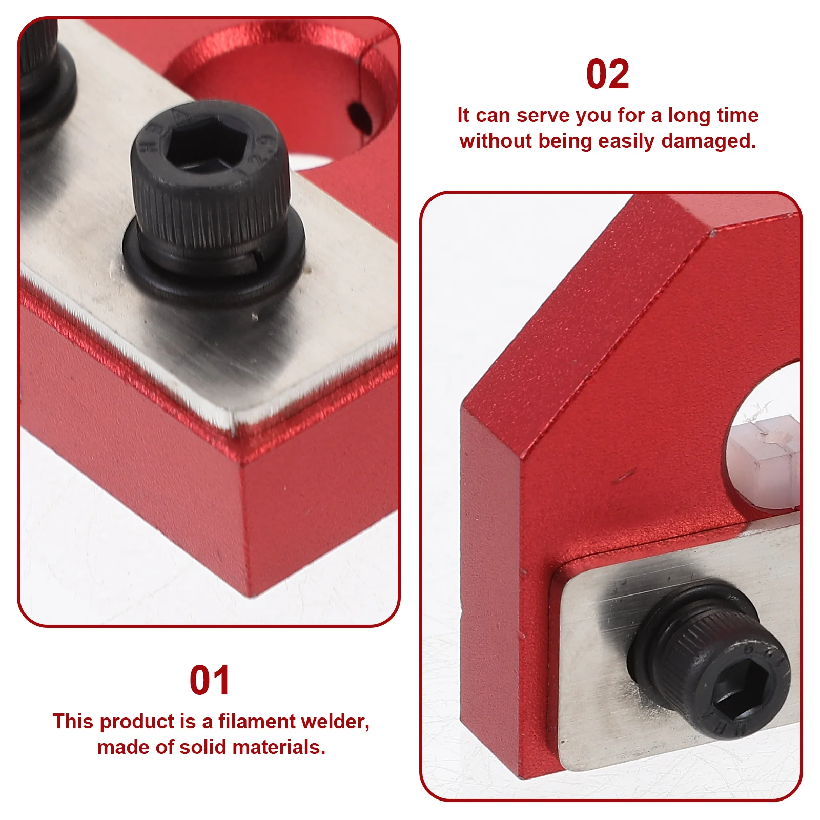 

1.75Mm Filament Splicer Tool For 3D Printer Welder Connector Pla Petg Compatible Filament Sensor Recycling