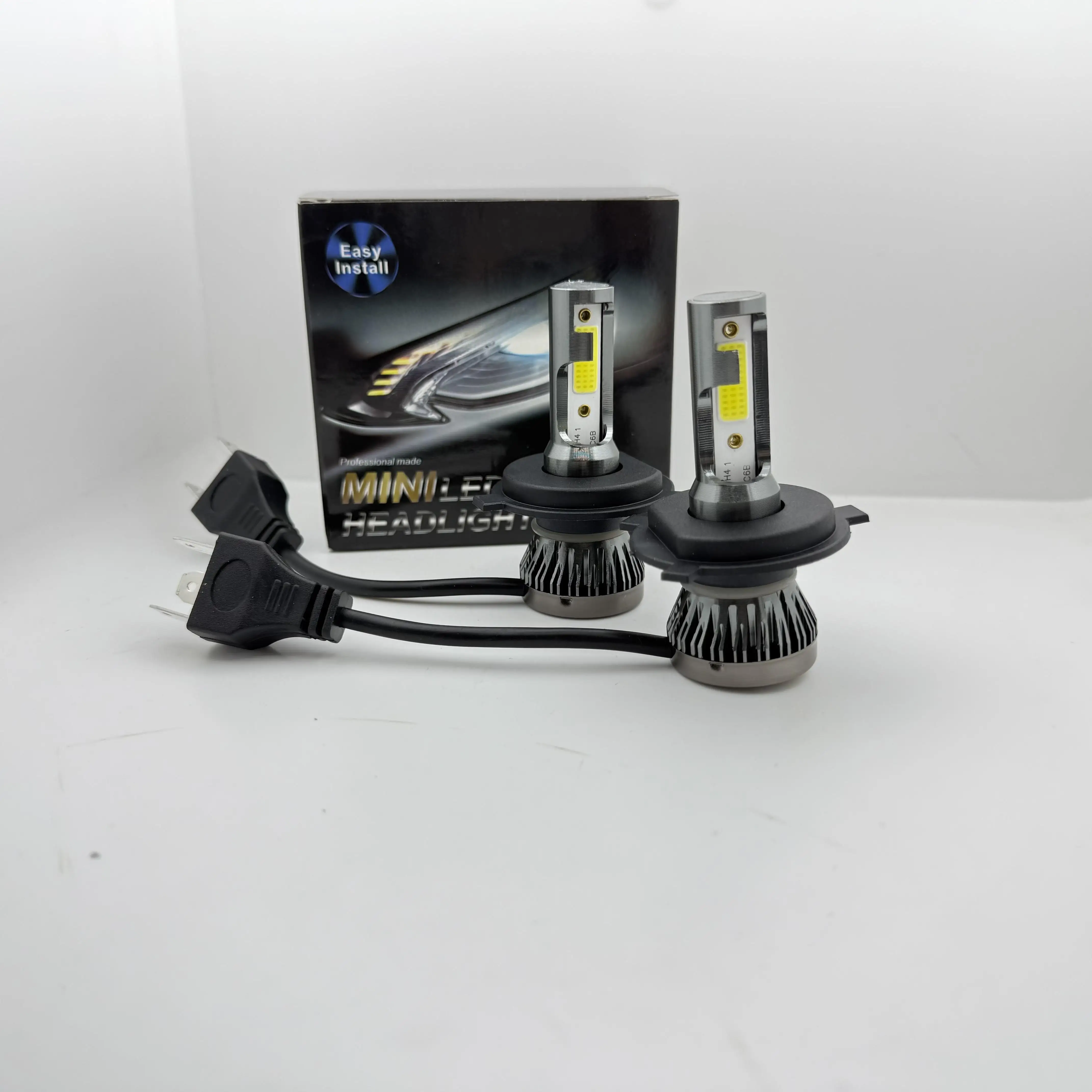 2 قطعة H4 LED لمبة السيارة H7 H8 H11 9005 9006 HB3 HB4 LED المصباح سيارة صغيرة ضوء 12 فولت 6000 كيلو الضوء الأبيض LED لمبة سيارة العلوي #5