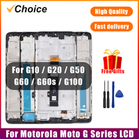 for Motorola Moto G10 G20 G50 G50 G60 G100 LCD Display Touch Screen Digiziter Assembly pantalla For Moto G50 5G With Frame LCD