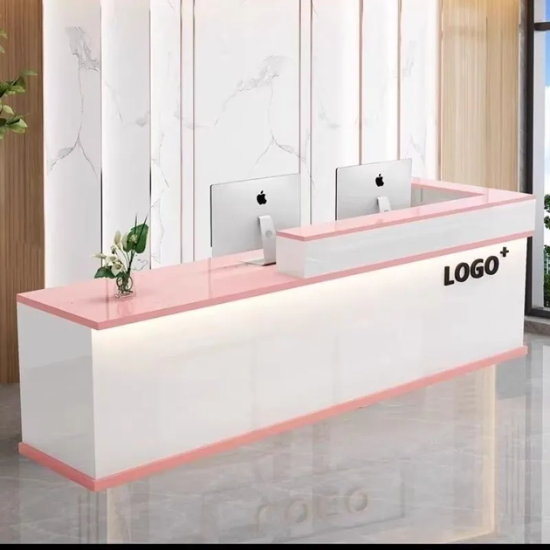 

Hotels Front Desk Reception Counter Boutique L Shaped Luxury Reception Desks Beauty Salon Mostrador Recepcion Office Furniture