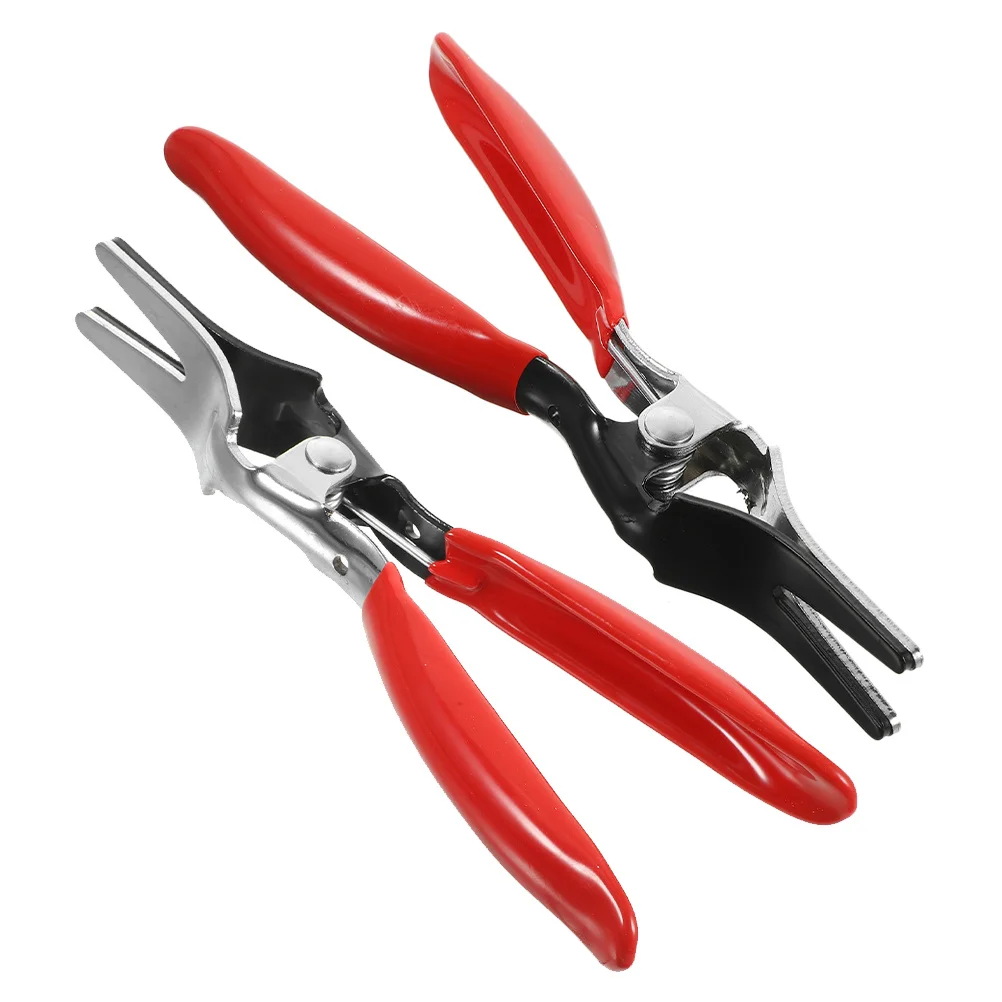 

2 шт., плоскогубцы для удаления шлангов, вакуумный инструмент для удаления трубок для автомобильных систем топливного охлаждения, прочный 45 стальной инструмент для ремонта, механик, авто