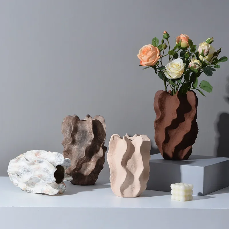 

Retro New Chinese Ceramic Vase Decorations Ornaments Porcelain Vase with Flower Arrangement and Hydroponics in Porch TV Cabinet