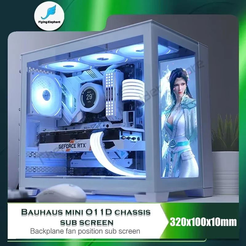 Perspective Expand Screen For LIAN LI O11D Mini Case IPS Monitor Display HDMI 1920*1080 Vertical Sub-Screen AIDA 64 Mod