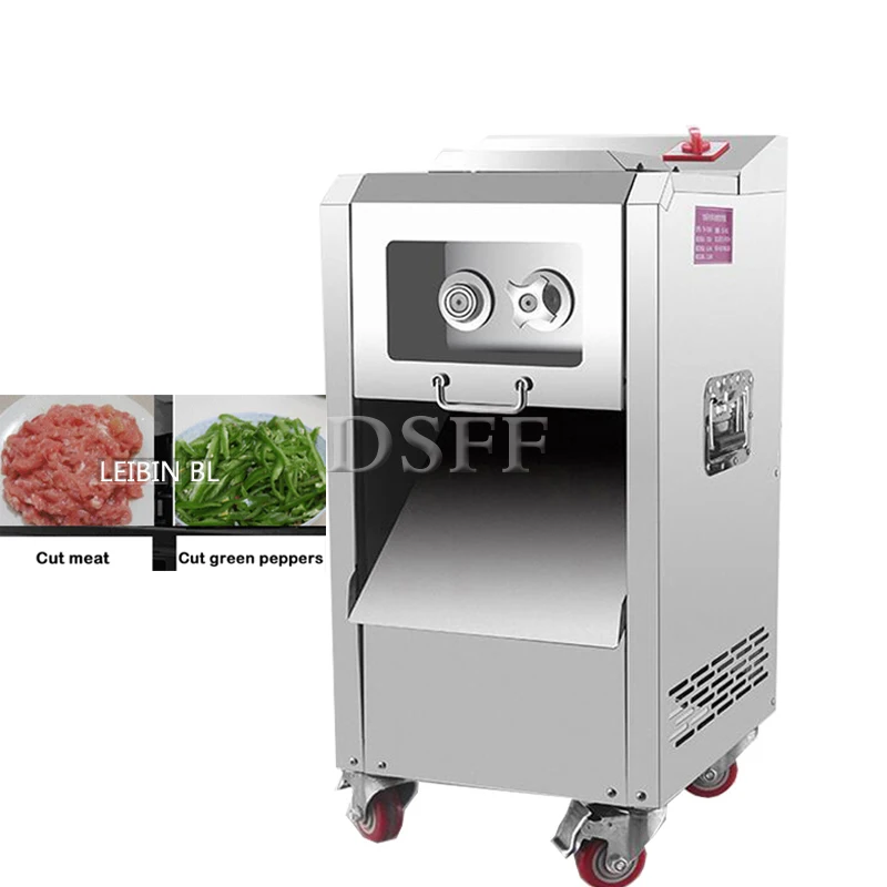 

Fully Automatic Meat Cutter, Stainless Steel Commercial Pork And Beef Shredder, Dicer