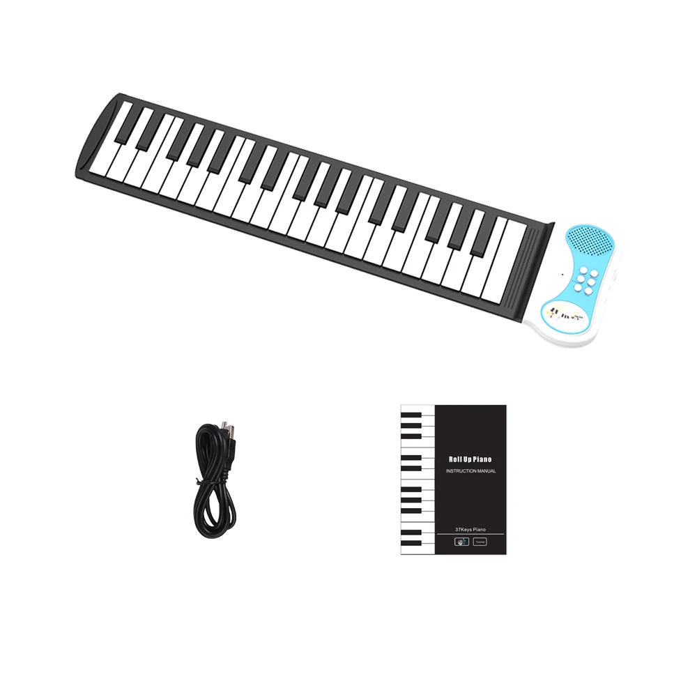 

Wholesale Cheap Price 49 Keys Roll Up Piano With Built-in Loudspeaker Flexible Folding Entry-level Hand Roll Piano For Kids