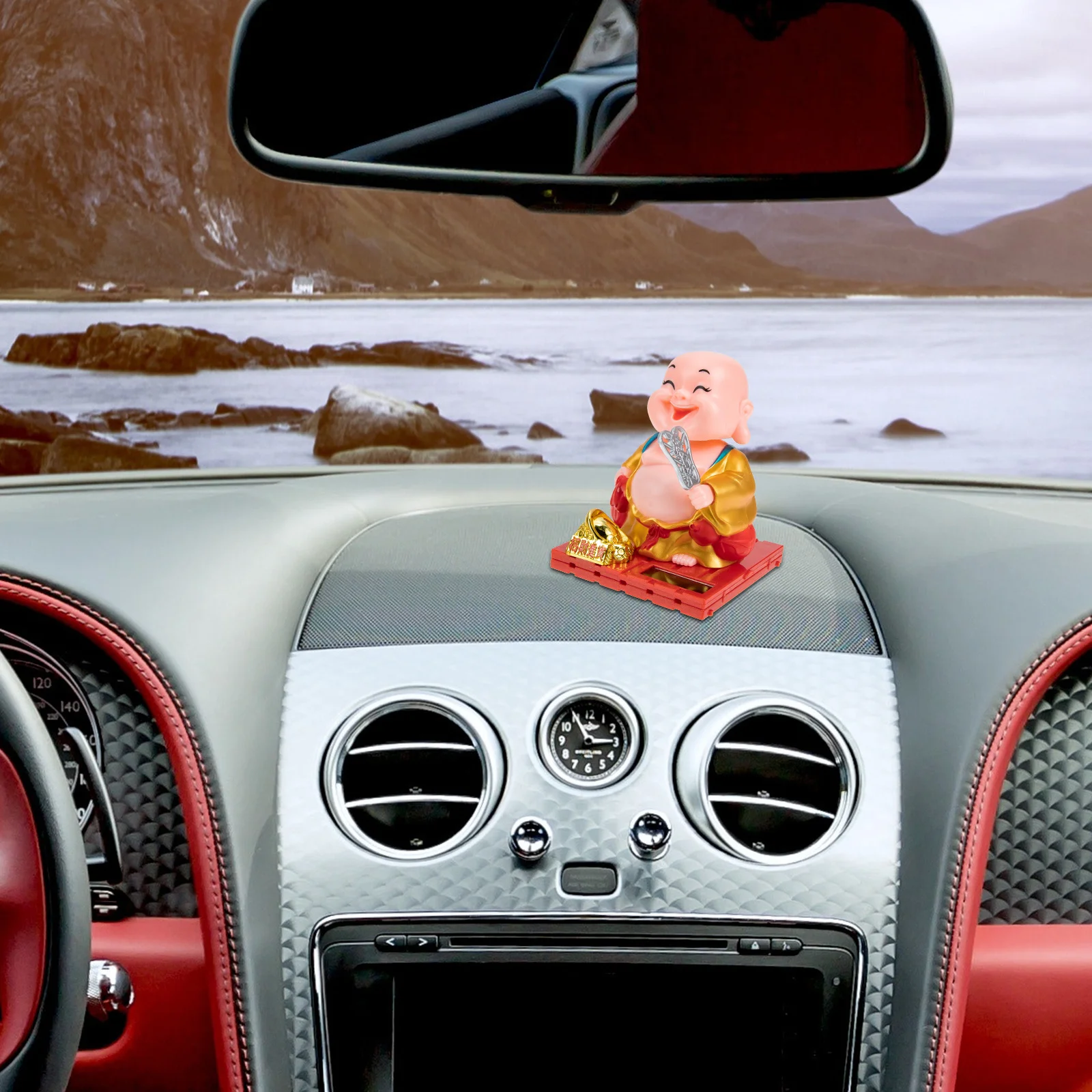 

Ornament Buddha Decorations Home Ornaments Car for Miniature Figurine Inter of The