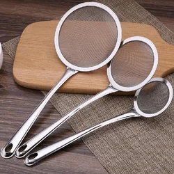 Filter Oil Skimmer Frying Pan Less Oil Spoon Oil Filter in Stainless Steel Hot Pot Spoon Filter Spoon Kitchen Accessories
