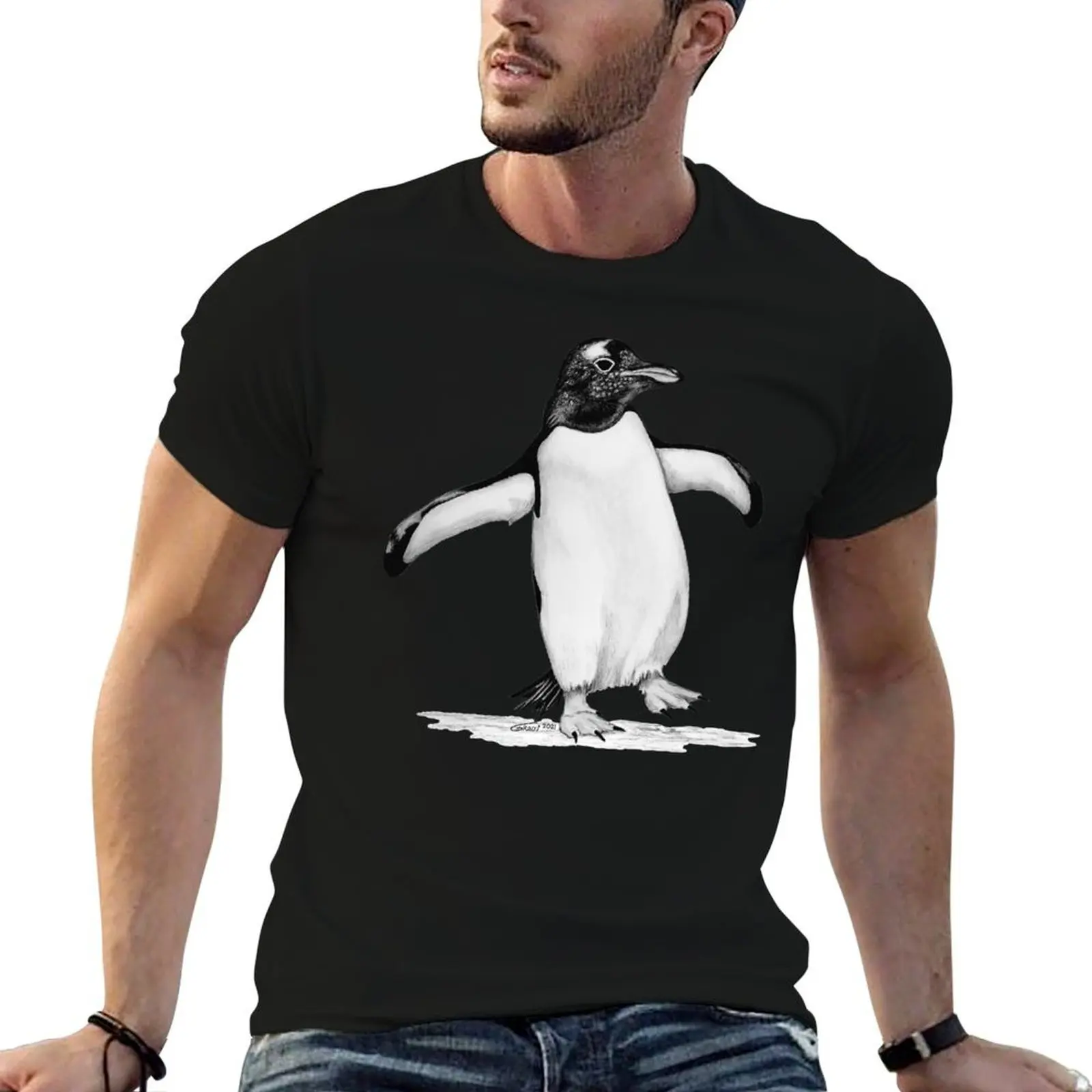 Penguin T-Shirt Lightweight Casual Summer T-Shirt