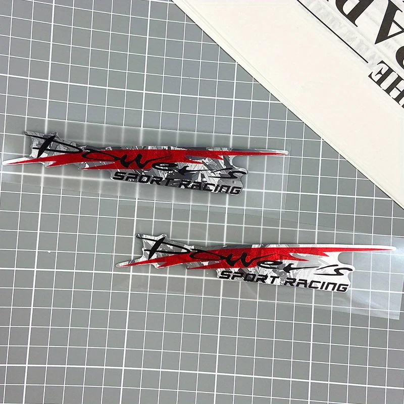 

1PC Power Sport Racing Eyebrow Sticker Waterproof Vinyl Decal Car Headlight Hood Bumper Window Decor