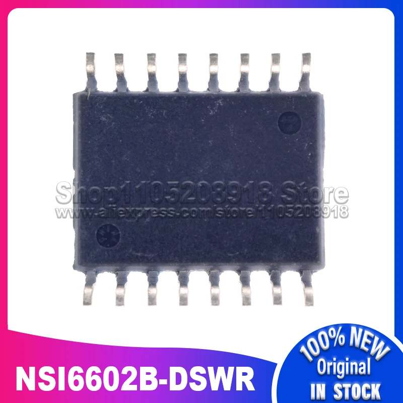 5 قطعة/الوحدة NSI6602A-DSWR NSI6602B-DSWR NSI6602AD NSI6602BD NSI6602 NSI66 SOP16 100% مخزون بقعة جديد