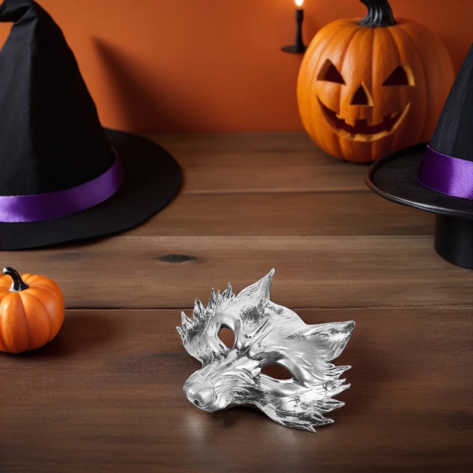 

Fox Mask Halloween Realistic Half Face Animal Costume Accessory for Masquerade Cosplay Party Dress-Up Fox Carnival Animal Mask