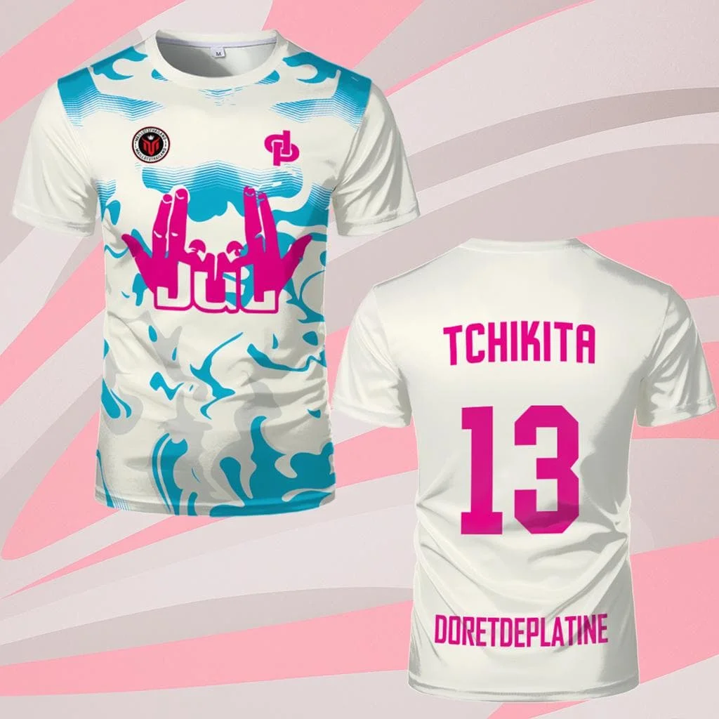 

Костюм для пляжного серфинга French Rap TCHIKITA Maillot JUL, футболка Juldtp DORETDEPLATINE с принтом, дышащие удобные топы