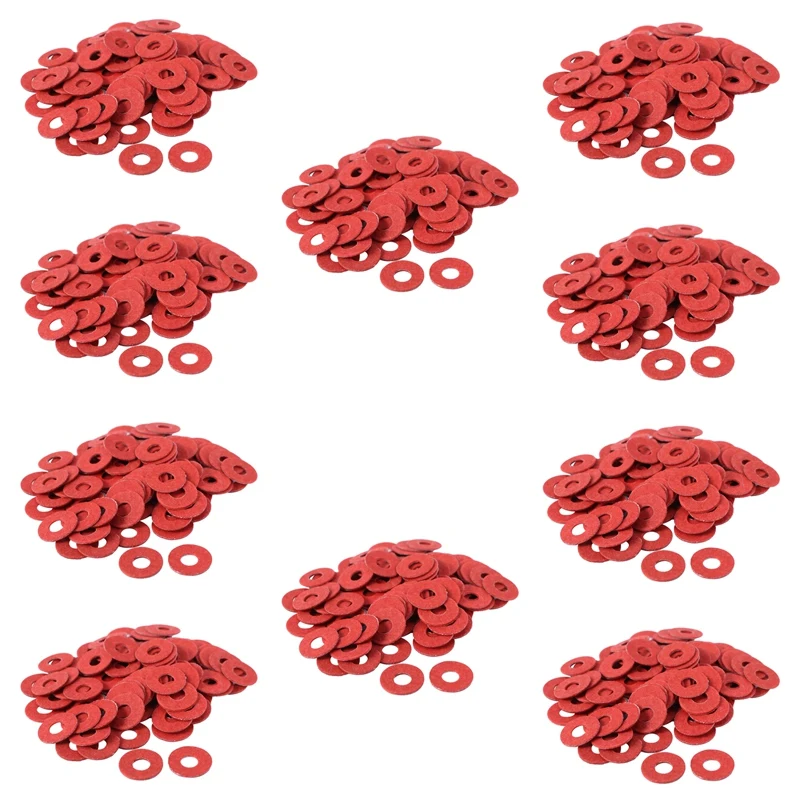 1000PCS Red Motherboard Screw Insulating Fiber Washers