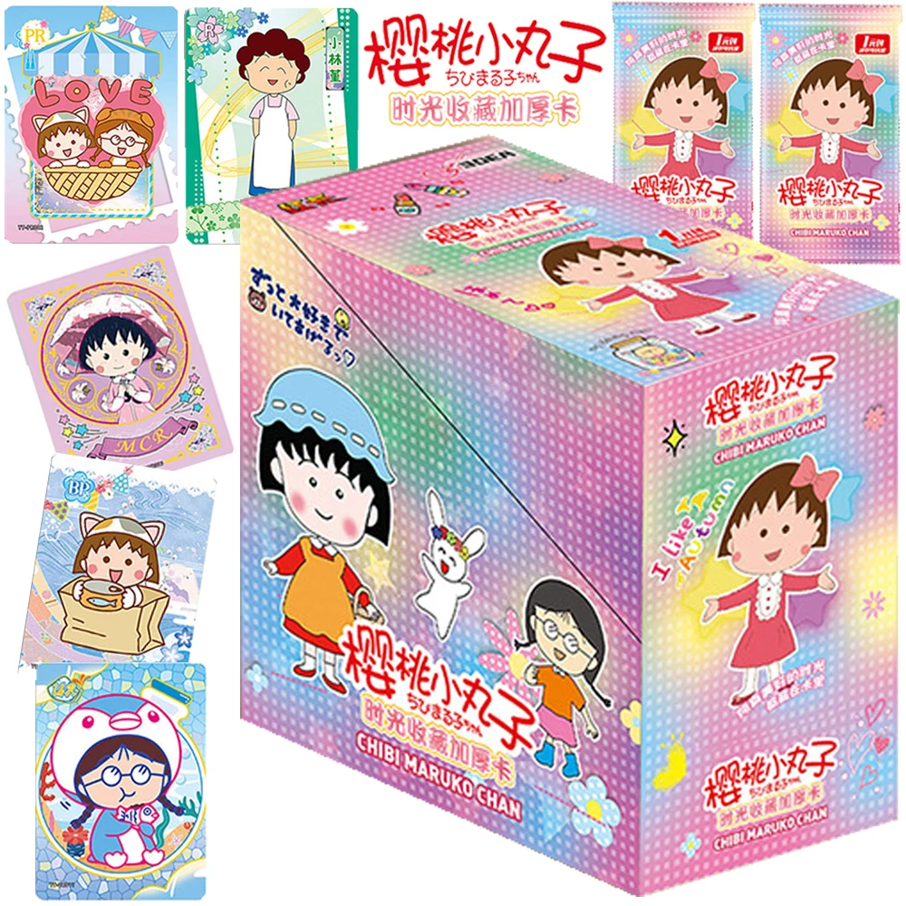 Genuine Chibi Maruko-chan Card For Children Daily Warm Family Comedy Anime Rare Limited Game Collection Card Family Table Toys