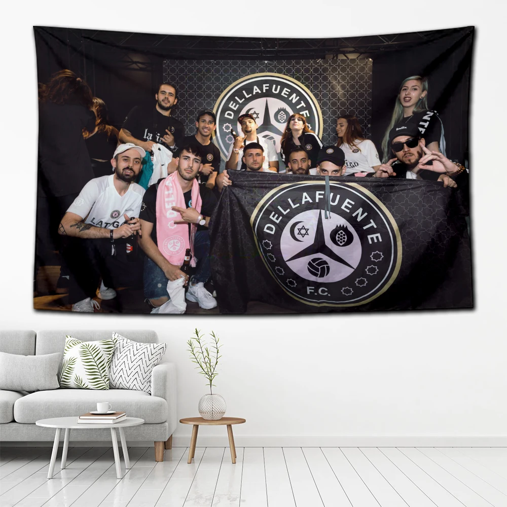 2024 Football Club Tapestry Decoration Flag Living Room Wall Hanging Bedroom Wall Carpets For Dellafuentes tapestries