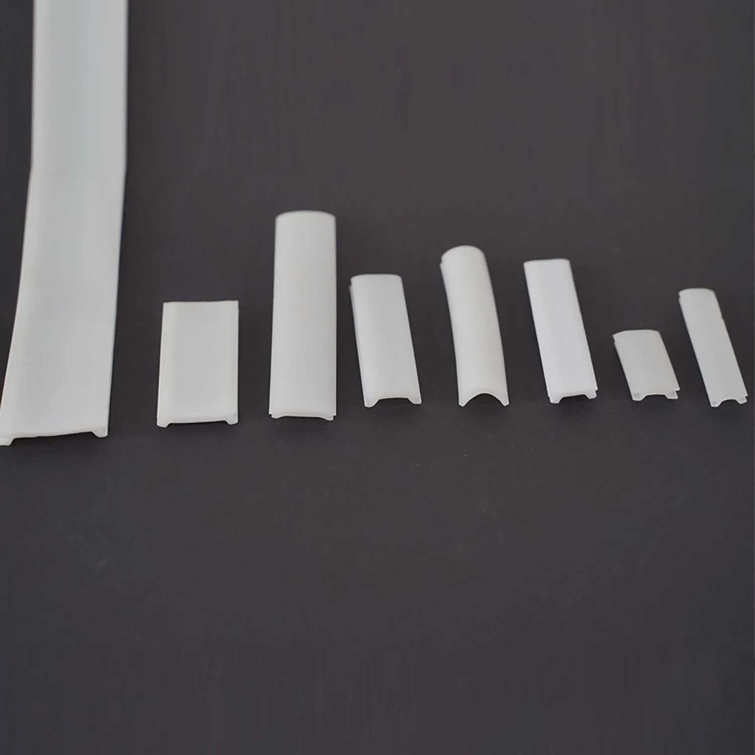 1-10m Flexible Bendable LED Aluminum Channel, Milky Silicone Diffuser Cover Replaceable LED Strip Light Fitting