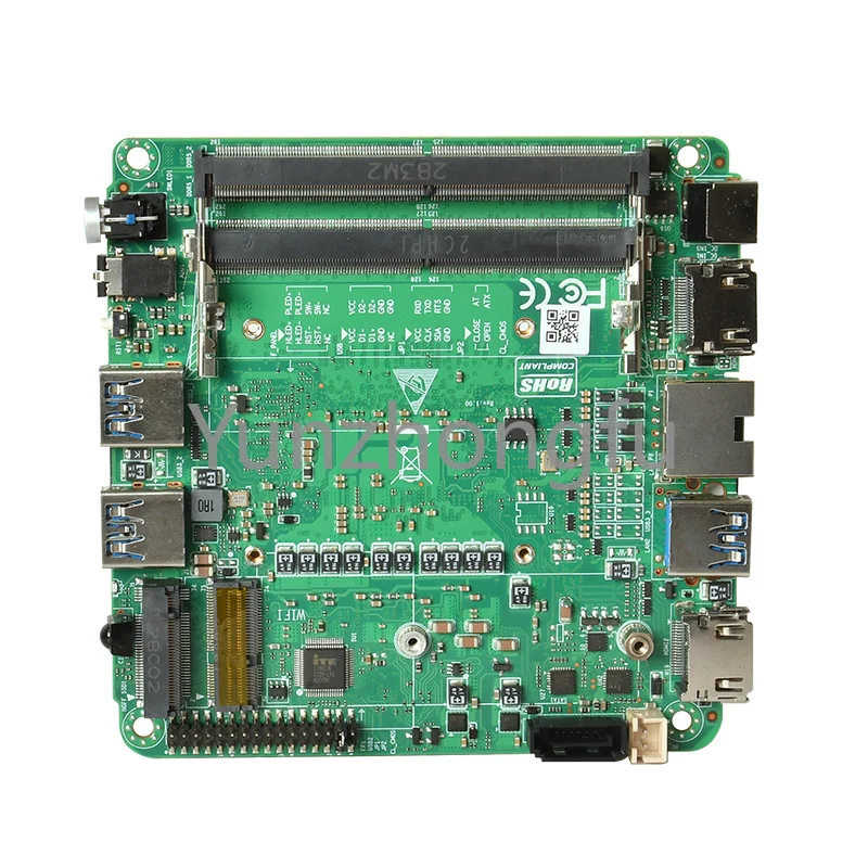 

Материнская плата Zunsia Intel 12th Alder Lake-U/-P i3 i5 i7 для мини-компьютера 2DDR5, Промышленная материнская плата NUC для настольных игр, мини-ПК