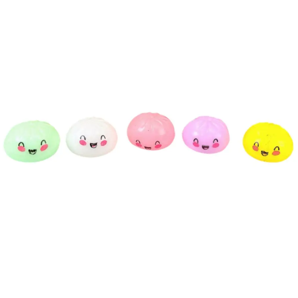 Creative Simulation Dumpling Squishy Cute Soft Colorful Squishy Dumpling Pinch Baozi Modeling Sensory Fidget Ball Student Prize