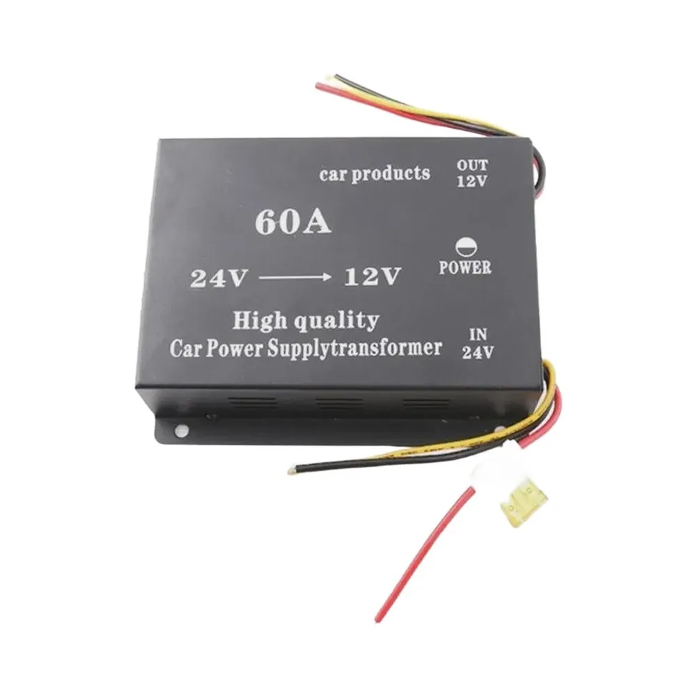 Car 24V To 12V 60A Converter Power Supply Reducer Protections Compatible For Truck Electrical Equipment