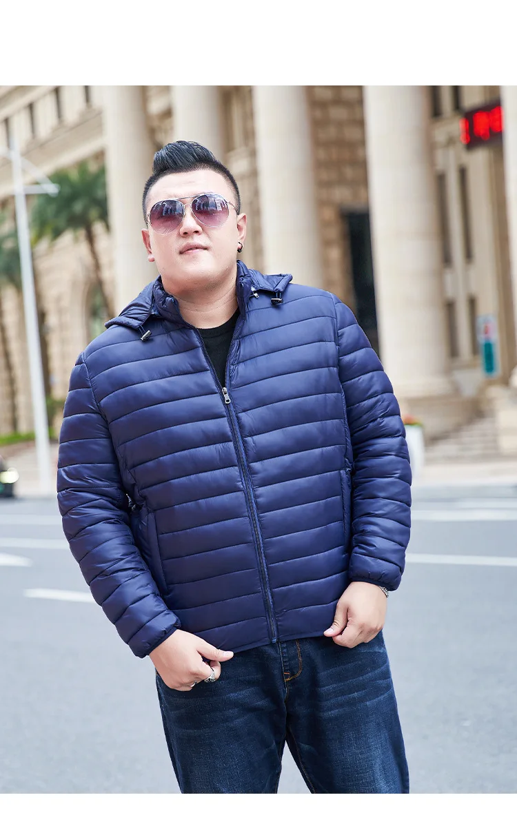 Big Size 11XL Men Casual Parka Hooded Winter Jacket Male Cotton Padded Plus Large Warm Autumn Coat 6XL 7XL 8XL 9XL 10XL 5XL Fat