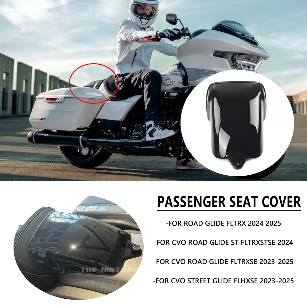 

For Harley CVO Road Glide FLTRXSE 2023 2024 2025 NEW Custom Passenger Seat Cover Cowls Kit For Hailey Road Glide FLTRX 2024 2025
