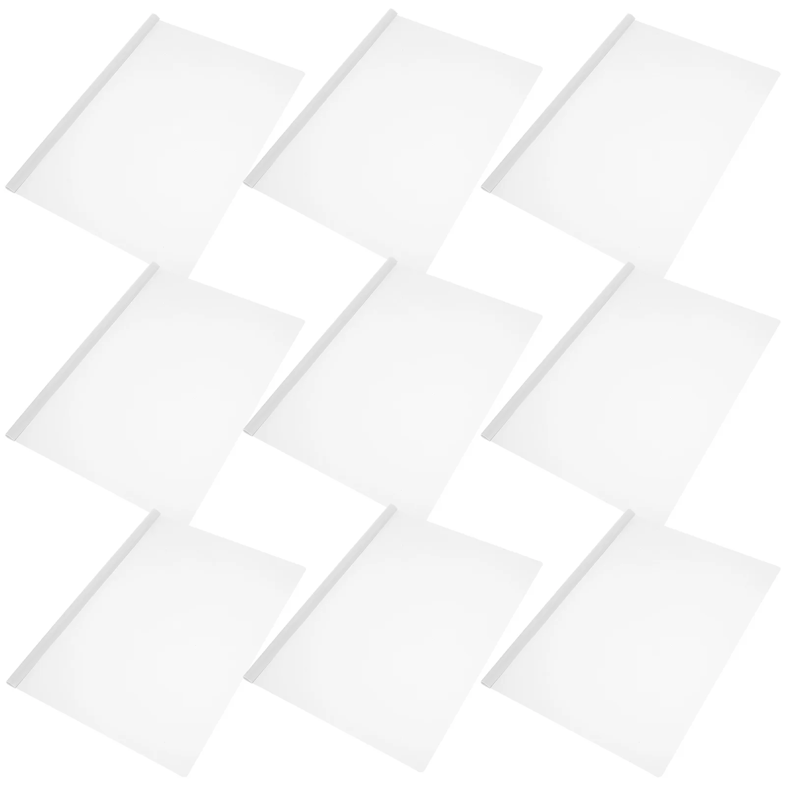 10 stuks doorzichtige map schuifbalk clips plastic documenthouders A4 rapportmap bestandsopslag klem kantoorpapier organisator