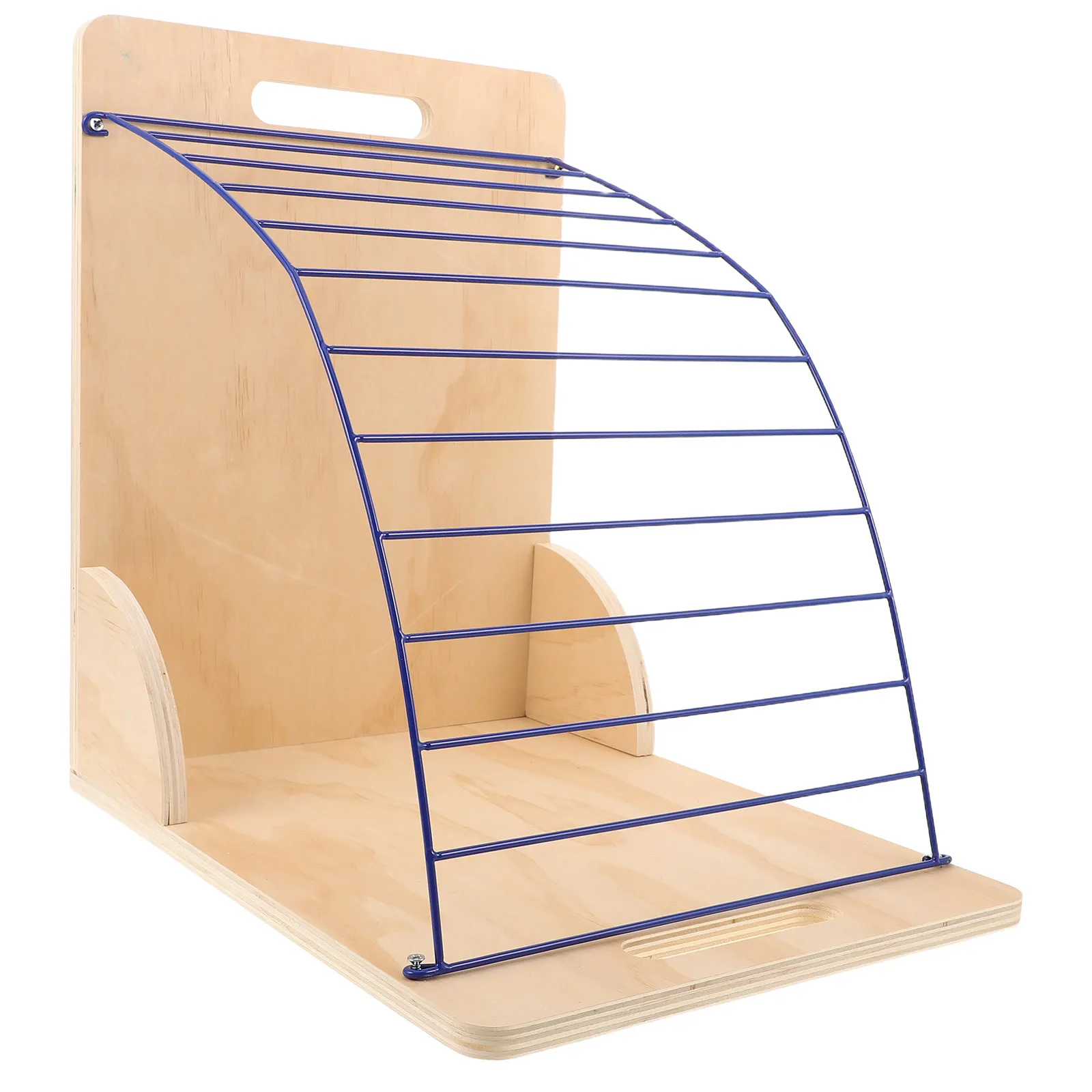 12 Layer Wooden Clipboard Holder File Organizer Rack for Office Home School Desk Metal Clipboards Storage Stand Desktop File